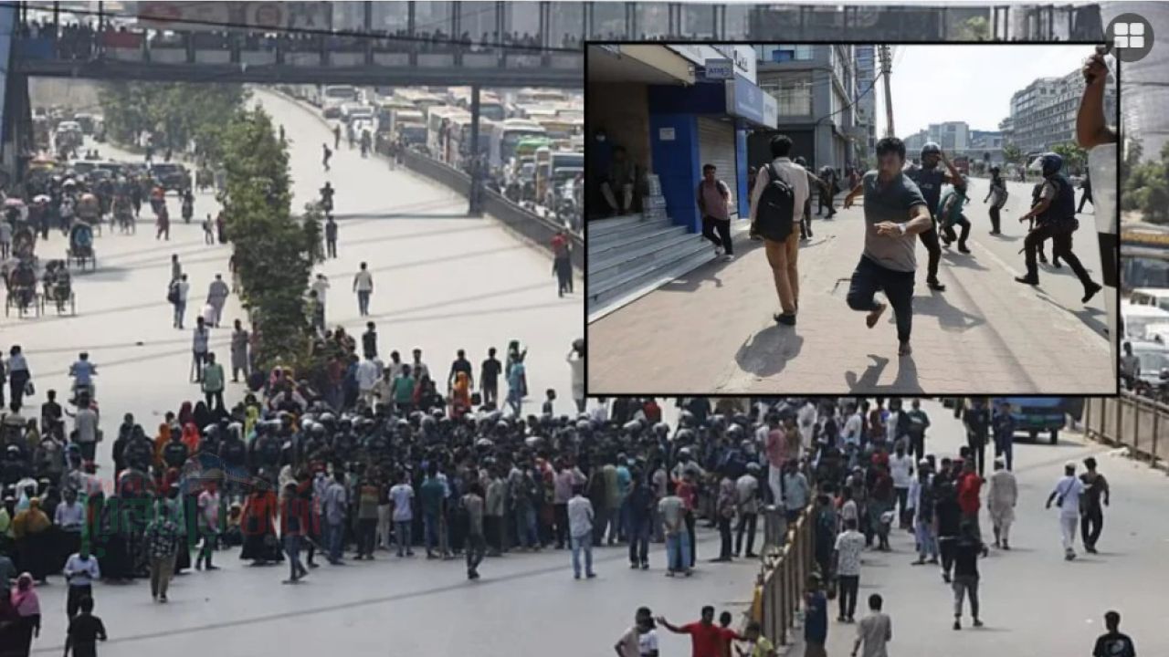 উত্তরার সড়কে প্রায় ৪ ঘণ্টা অবরোধ পোশাকশ্রমিকদের, ধাওয়া দিয়ে সরাল পুলিশ