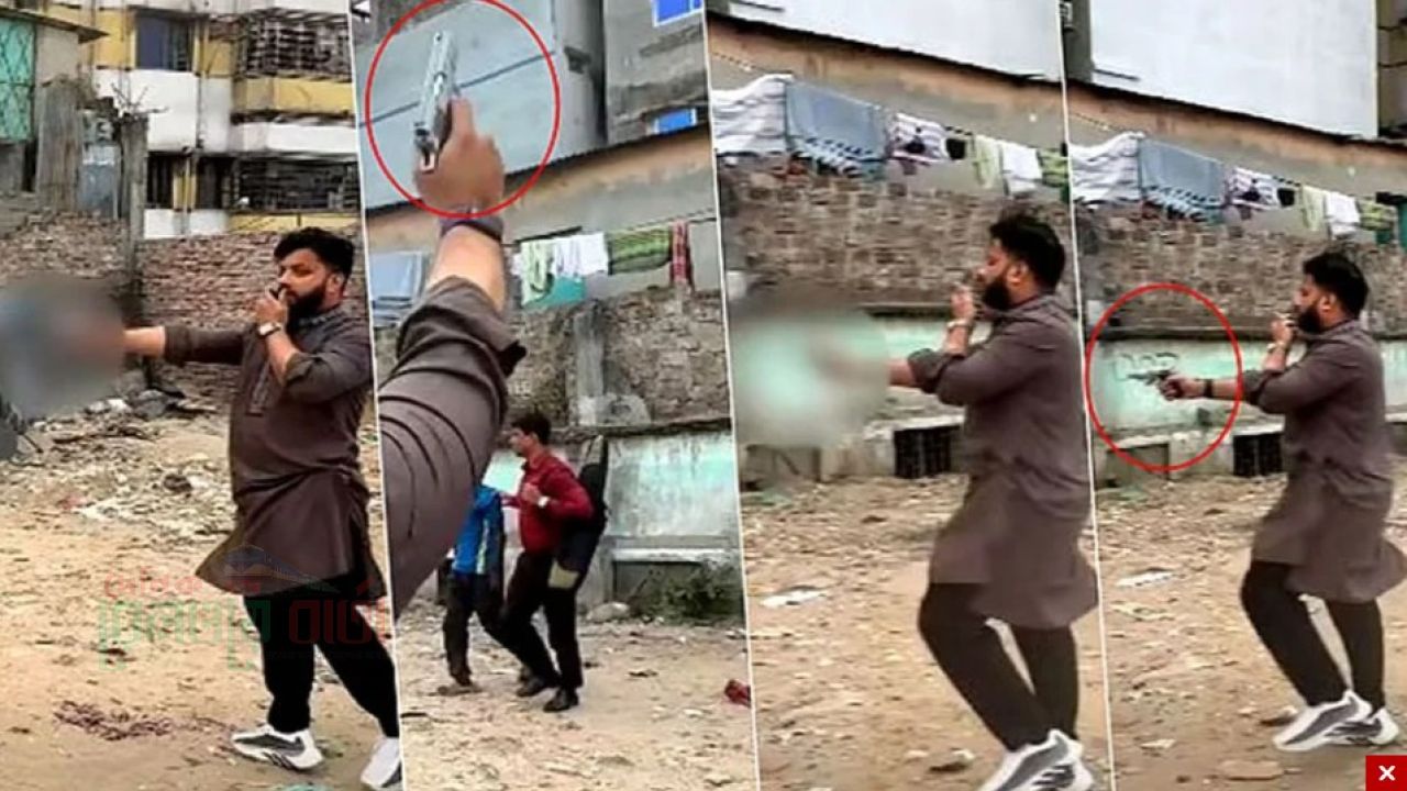 অস্ত্র হাতে ইশরাক, তদন্তের নির্দেশ পুলিশের