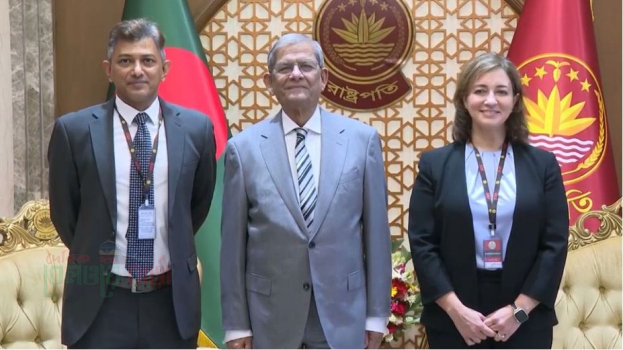 রাষ্ট্রপতির সঙ্গে উইনরক ইন্টারন্যাশনালের প্রেসিডেন্টের সৌজন্য সাক্ষাৎ